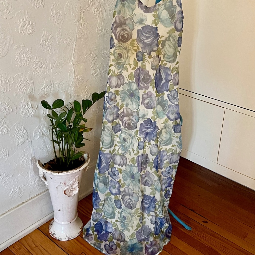 Blue Floral Dress